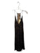 Stella McCartney Size 40 Black & Brown Rayon Blend V Neck Spaghetti Strap Dress Black & Brown / 40