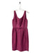 Armani Collezioni Size 42 Pinkish purple Silk Blend Round Neck Sleeveless Dress Pinkish purple / 42