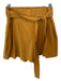 Athleta Size 6 Mustard Polyester Belted High Waist Athletic Shorts Mustard / 6