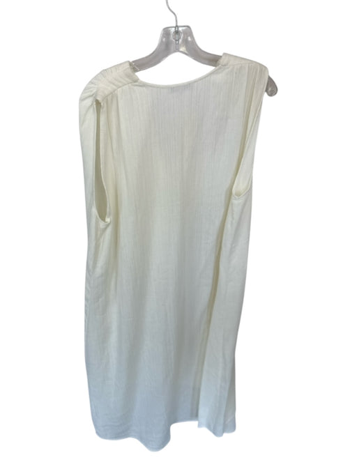 Madewell Size XS Cream Cotton Sleeveless Snap buttons Gauze Maxi Dress Cream / XS