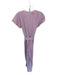 Madewell Size 2 Purple Linen Short Sleeve Buttons Belted Jumper Purple / 2