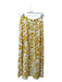 Madewell Size XS Mustard & White Cotton Elastic Waist Flowers Maxi Skirt Mustard & White / XS