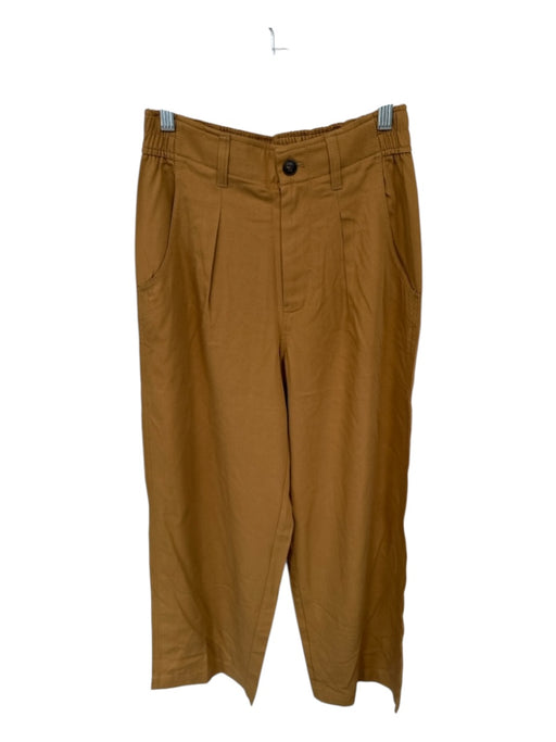 Madewell Size 2 Marigold Viscose Blend High Waist Elastic Waist Pleated Pants Marigold / 2