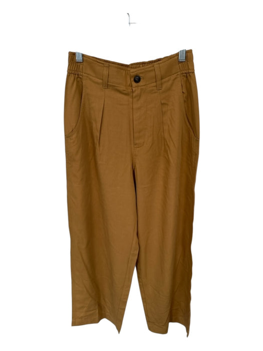 Madewell Size 2 Marigold Viscose Blend High Waist Elastic Waist Pleated Pants Marigold / 2