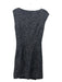 Valentino Size 6 Black Missing Fabric Ruched Sleeveless Speckled Dress Black / 6