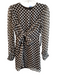 House of Harlow x Revolve Size S Brown Polyester Crew Neck Long Sleeve Dress Brown / S