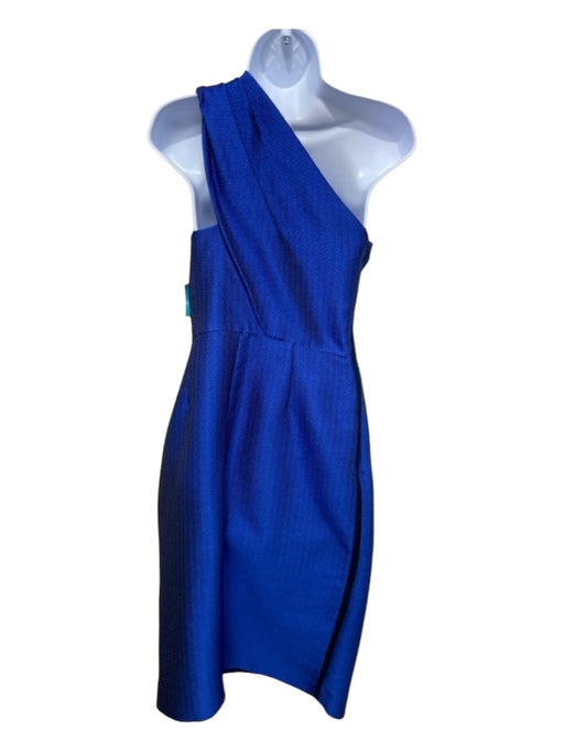 ML Monique Lhuillier Size 10 Cobalt Blue Polyester Blend One Shoulder Dress Cobalt Blue / 10