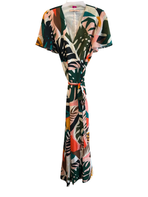 Hutch Size XL Multi No Fabric Tag Half Lined Abstract Print Wrap Dress Multi / XL
