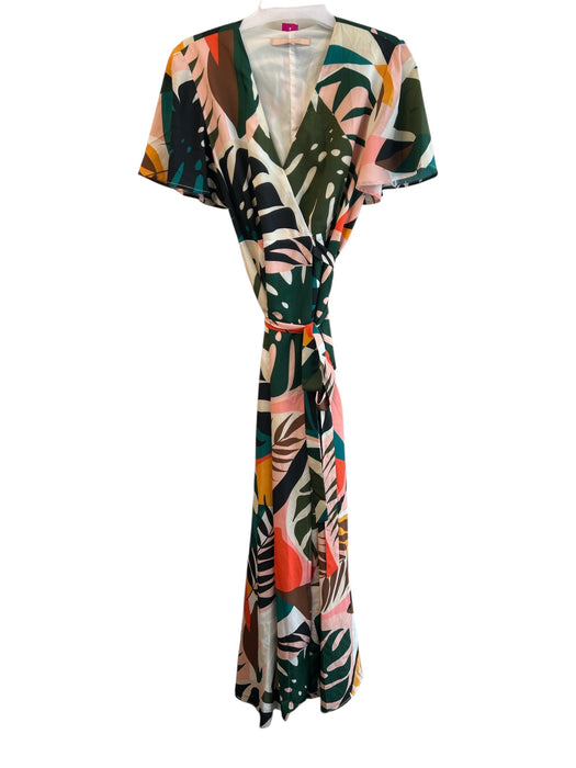 Hutch Size XL Multi No Fabric Tag Half Lined Abstract Print Wrap Dress Multi / XL