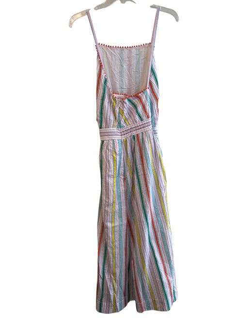 Boden Size 14 Multi Cotton Striped Spaghetti Strap Side Zip Ankle Length Dress Multi / 14