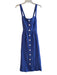 Maeve by ANTHROPOLGIE Size 14 Blue Viscose Front Button Side Zip Halter Dress Blue / 14