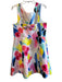 Kate Spade Size 14 Red, Pink & Multi Polyester Abstract Floral Side Zip Dress Red, Pink & Multi / 14