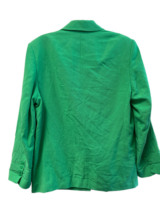 Farm Size Large Bright Green Cotton Blend 2 Buttons slit pockets Blazer Bright Green / Large