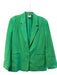 Farm Size Large Bright Green Cotton Blend 2 Buttons slit pockets Blazer Bright Green / Large