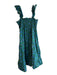 Hill House Size XXL Green & Blue Cotton Stretch Bodice Sleeveless Floral Dress Green & Blue / XXL
