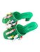 Charlotte Stone Shoe Size 9 Green & Multi Suede Slip On Block Heel Shoes Green & Multi / 9