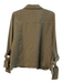 Lafayette 148 Size Large Army Fatigue Green Triacetate Open Front Jacket Army Fatigue Green / Large