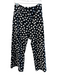 Maeve Size 32 Black & White Viscose Polka Dots 4 Pocket Zip Fly Wide Leg Pants Black & White / 32
