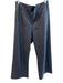 Maeve Size 32 Black Viscose Blend Pleather 4 Pocket Wide Leg Cropped Pants Black / 32