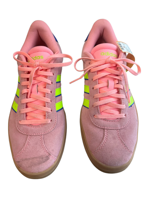 Adidas Shoe Size 8.5 Pink Manmade Material Lace Up Platform Sneaker Logo Shoes Pink / 8.5