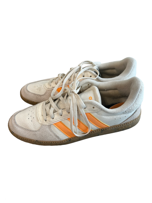 Adidas Shoe Size 8.5 White Manmade Material Lace Up Sneaker Logo Shoes White / 8.5