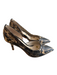 Boden Shoe Size 39 Black & Brown Leather Animal Skin Pointed Toe Heel Shoes Black & Brown / 39