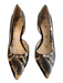 Boden Shoe Size 39 Black & Brown Leather Animal Skin Pointed Toe Heel Shoes Black & Brown / 39