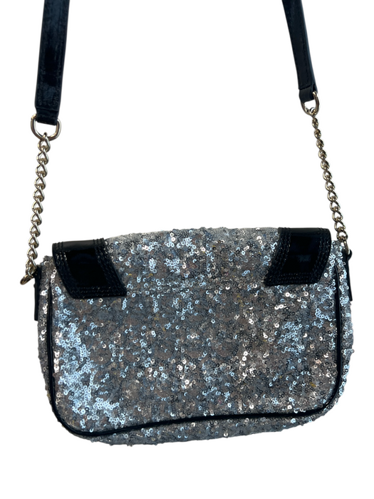 Kate Spade Silver Polyethylene Blend Sequin Shoulder Strap Gold Hardware Purse Silver / Small