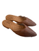 Birdies Shoe Size 8.5 Brown Manmade Material Leather Pointed Toe Open Back Shoes Brown / 8.5