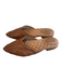 Birdies Shoe Size 8.5 Brown Manmade Material Leather Pointed Toe Open Back Shoes Brown / 8.5