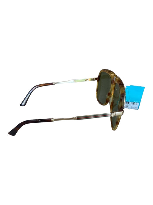 Gucci Tan Plastic Tortoise Men's Sunglasses