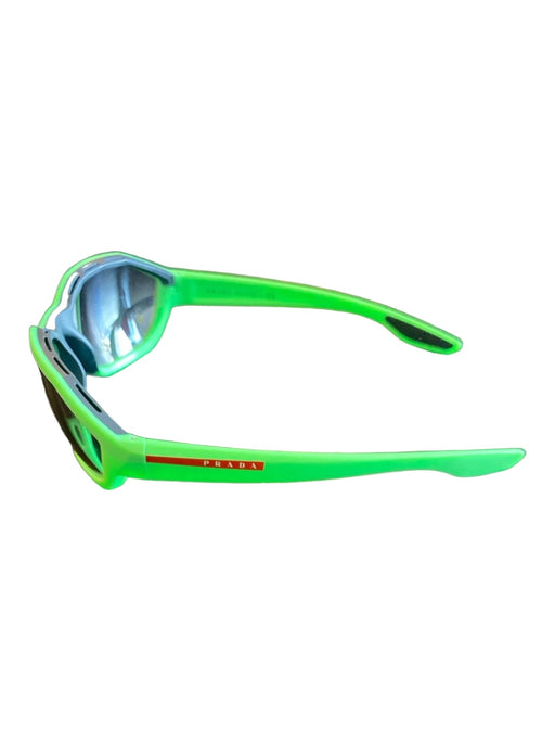 Prada AS IS Green Color Block Sport Men's Sunglasses