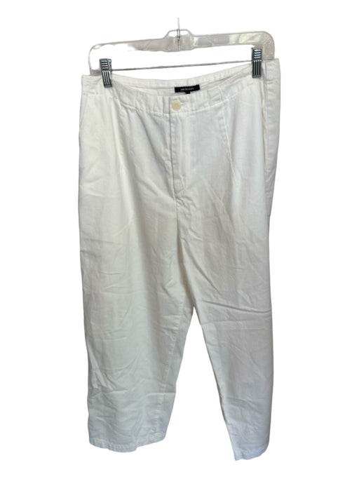 Pas De Calais Size 36/Small White Cotton Drawstring Wide Leg Pants White / 36/Small