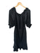 Saloni Size 8 Black Silk Feathers Off Shoulder Maxi Dress Black / 8