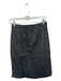 Milly Size 4 Black Leather Snake Embossed Pencil Skirt Black / 4