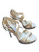 Jimmy Choo Shoe Size 38.5 nude Patent Leather Stiletto Ankle Strap Sandals nude / 38.5