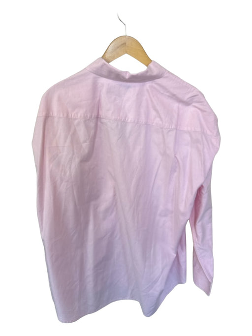 R13 Size M Baby Pink Cotton Long Sleeve Front Pocket Button Down Top Baby Pink / M