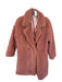 Sadie & Sage Size S Mauve Polyester Teddy Full Length Coat Mauve / S