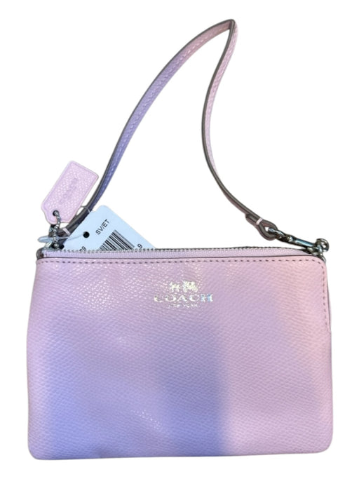 Coach Baby Pink Leather SHW Wristlet Bag Baby Pink / XS