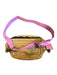 Parker Thatch Tan & Pink Leather Canvas Strap Crossbody Bag Tan & Pink / M