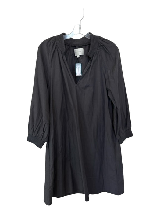 Brochu Walker Size M Charcoal Polyester Blend Long Sleeve Rouched Dress Charcoal / M