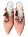 Loeffler Randall Shoe Size 8 Mauve Suede Stiletto Ruffles Pointed Toe Mules Mauve / 8