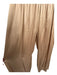 Sablyn Size L Tan Silk Elastic Waist High Waist Wide Leg Pants Tan / L