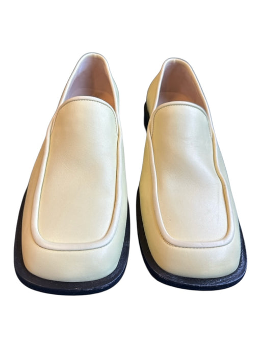Wandler Shoe Size 39 Butter Yellow Leather Square Toe Piping Loafers Butter Yellow / 39