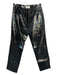 Agolde Size 29 Black Vegan Leather Patent High Waist Straight Leg Pants Black / 29