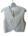 The Frankie Shop Size L Cream Cotton Solid Buttons Vest Top Cream / L
