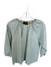 Dolce Cabo Size M Sea Green Vegan Leather Long Sleeve Elastic Neck Top Sea Green / M