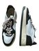 Autry Shoe Size 40 White & Black Leather Perforated Color Block Sneakers White & Black / 40