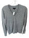 Quince Size M Light Gray Organic Cotton Long Sleeve Heathered V Neck Sweater Light Gray / M