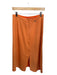 Tibi Size 6 Orange Polyamide Front Pockets Midi Skirt Orange / 6